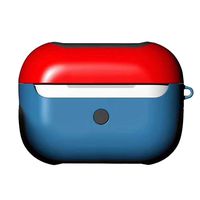 for New AirPods Pro Case, JKRED TPU + PC Color Matching Protective Skin Case Cover for Apple AirPods Pro 2019 Wireless Charging Box (Dark Blue)