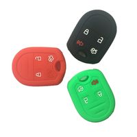 3Pcs New Green Black Red Protecting Silicone Skin Remote Key Jacket Skin Protector Cover for Ford Focus Flex Taurus Expedition F150 F250-350 Super Duty Mustang Edge Explorer