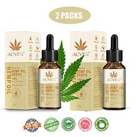 2 Pack HEMP Oil 3000mg, for waist leg and albow painful release,Stress Support, Anti Anxiety, Sleep Supplements - Herbal Drops - Rich in Omega 3,Omega 6, Omega 9, MCT Fatty Acids (30ml/1 Fl.oz)