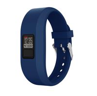 Kanzd Colorful Silicone Replacement Strap Accessory Wristbands for Garmin Vivofit 3 (Dark Blue)