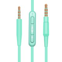 Replacement Audio Cable with Mic & Remote Compatible with Bose On-Ear 2/OE2/OE2i/QC25/QC35/Soundlink/SoundTrue Headphones (Green)