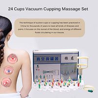 24 Pcs Cupping Set, ONEVER Chinese Cupping Therapy Medical Physical Massage Self Treatment (Type 1)