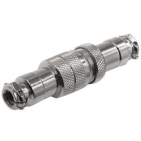 HONJIE 5 Pin Aviation Connector 16mm GX16-5 5A 125V Waterproof Female/Male Wire Panel Power Chassis Metal Fittings Connector Aviation Plug Silver Tone -1pc