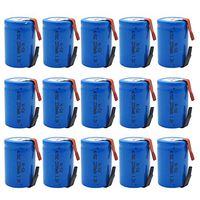 BAOBIAN 4/5 SubC Sub C Rechargeable Battery NiCd with Tabs 1.2V 2200mAh for Power Tools(15 Pcs)
