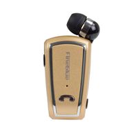YJYdada for Fineblue F-V3 Wireless Bluetooth Earphone Headphone Clip Retractable (Gold)