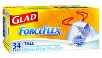 Glad 70320 34CT 13GAL Kitch Bag, White
