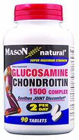 Mason Natural Glucosamine Chondroitin Super Maximum Strength 1500/1200 2 Per Day Contains 90 Tablets