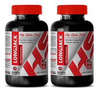 Male libido Performance Enhancement - LONGJACK - Male Enhancement - UP Your Size - Maca Root Capsules - 2 Bottles 120 Capsules