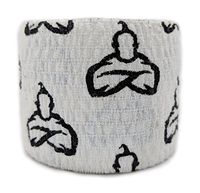 Liftgenie Tearable Elastic Adhesive Weightlifting Tape | Protects Thumbs When Lifting Weights & Prevents Knurling | Stretchy Adhesive Athletic Hook Grip Tape for Weightlifters (White, Box of 24)