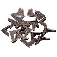 Liyafy Red Copper Decorative Craft Book Album Menu Scrapbook Corner Protector Guard 50Pcs