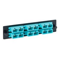 ICC LGX Adapter Panel, 6 Duplex SC, 12F, Aqua, MM
