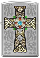 Zippo Celtic Cross High Polish Chrome Lighter