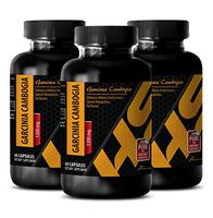 Metabolism Booster Supplement - Premium Garcinia CAMBOGIA Extract with Calcium, Chromium, Potassium 1300 Mg - Garcinia cambogia Natural - 3 Bottle 180 Capsules