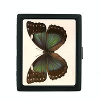 Perfection In Style Metal Cigarette Case Vintage Butterfly Design 002