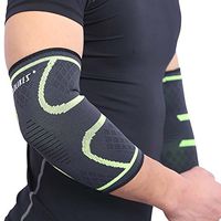 Bornbayb 1 Pair Mens Womens Breathable Elbow Brace Compression Sleeve Support Elbow Sleeves for Sports and Workout