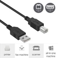 ANRANK AB3015AK USB PC Transfer Data Connector Cable Cord for Cricut Expression 1 Electronic Cutting Machine (10FT/3M)