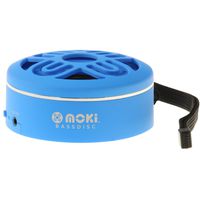 Moki ACCBDSCBL BassDisc Bluetooth Wireless Portable Speaker (Blue)