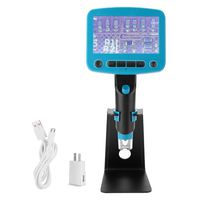 Akozon USB Digital Microscope DM-01 800X Magnifier4.3" LCD Video Magnifier 1920X1080p for PCB Motherboard Phone Repair Provide Clear Static Color Image High Definition Video with LED Light(US Plug)