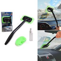 Microfiber Windshield Clean Car Auto Wiper Cleaner Glass Window Tool Brush Kit