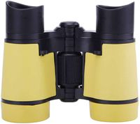 ASEEBY Binoculars for Kids Bird Watching Educational Learning Birthday Presents Gifts for Outdoor Hiking Play Toys for Boys and Girls 4x30mm (Yellow)