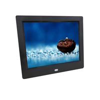 Inkach - Digital Picture Frame 8-inch Front Touch Screen Electronic Photo Frames with Motion Sensor (Black)