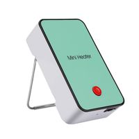 Fine Ceramic Space Heater,Portable Electric Heater Tip-Over and Overheat Protection Warm and Natural Wind Mini for Desk Top/Bedroom/Home (Green)