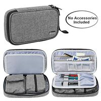 Luxja Diabetic Supplies Travel Case, Storage Bag for Glucose Meter and Other Diabetic Supplies (Bag Only), Gray