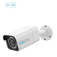 REOLINK PoE Security Camera Outdoor 4X Optical Zoom 5MP Super HD Work with Google Assistant, Video Surveillance with Audio Night Vision Motion Detection Indoor Monitor