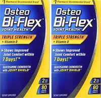 Osteo Bi-Flex Triple Strength + Vitamin D, Coated Tablets - Twin Pack 80 Count Each