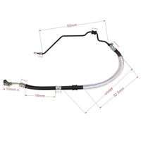 53713-SHJ-A02 Power Steering Pressure Hose Assembly for Honda Odyssey 2008 2009 2010 with Heat Shield Steering Line Hose 3401201, 366103, 55350, 53713SHJA02