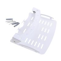 Wall Mount Above Below Under TV Steel Bracket Component Shelf Stand for Cable DVD DVR PS4 Xbox Media Players White