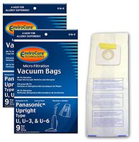 EnviroCare Replacement Micro Filtration Vacuum Cleaner Dust Bags for Panasonic Types U, U-3, U-6-18 Bags