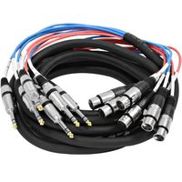Seismic Audio - SAXT-8x20F - 8 Channel 20' XLR Female to 1/4" TRS Snake Cable