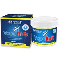 All Natural Vapor Rub, 2oz | Organic Cold, Cough & Congestion Relief Ointment for Baby, Kids, Toddler, Adult | Homeopathic Herbal Remedy Vaporizing Decongestant Chest Rub Cream with Pure Eucalyptus