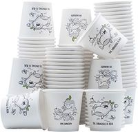 [200 Pack] 4 Oz Espresso Paper Cups - Hot/Cold Drinking Cup Biodegradable&Compostable - Dual Side Design and Eco-friendly