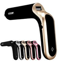 Bluetooth FM Transmitter for Car USB Car Phone Charger Make Calls Hands Free and Stream Music for Android iOS iPhone Samsung Cell Phone AUTO ON/Off with Noise Cancelling Mic 62377 (Gold)