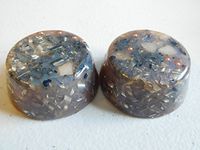 Red/Blue.gp Small Tower Buster Crystal Orgone Generator Energy Accumulator 528Hz/7.83Hz/Advance Harmonics Many Beautiful Ingredients and Colors!! (Red/Blue.gp)