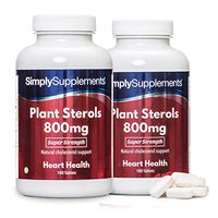 Plant Sterols 800mg | 360 Tablets in Total = Up to 12 Month Supply | Potent One-a-Day Formula | Proven to Naturally Lower Cholesterol