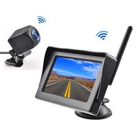 Wireless Backup Camera Kit with HD Digital Signal,4.3" Screen Rear View Monitor, Waterproof Backup Reverse Parking Camera,Ideal for Sedans,Pickup Truck,SUV,Minivans