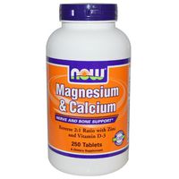 NOW Foods - Magnesium & Calcium 2:1 Ratio - 250 Tablets