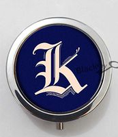 BlackKey Letter K 3-Compartment Decorative Pocket Gift Box Case Organizer for Pill, Color 1 -1381