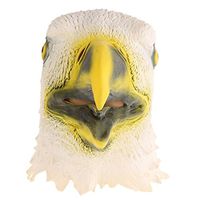 Dickin Latex Mask Full Face Overhead Animal Head Mask for Halloween Costume Party Eagle