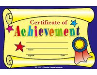 Teacher Created Resources Certificate of Achievement Awards (1937)