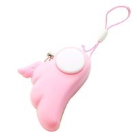 SUKRAGRAHA Angel Wings 90db Personal Alarm Rape Attack Prevention Emergency Siren Phone Strap for Women Kids (Pink)