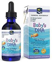 Nordic Naturals Baby's DHA Liquid - Omegas From Arctic Cod Liver Oil Support Brain, Vision and Healthy Development, With Vitamin A and Vitamin D3, 2 Ounce