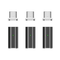 NetDot Gen10 Magnetic Fast Charging USB-C to USB-C Adapter Converter Compatible with Type-c Smartphones(3 Pack Black)