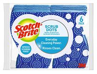 Scotch-Brite Scrub Dots Non-Scratch Scrub Sponge, 6 Scrub Sponges
