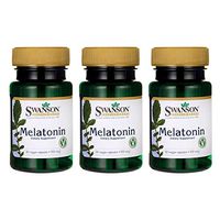 Swanson Melatonin 500 mcg 60 Veg Capsules (3 Pack)