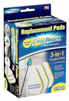 TRISALES MARKETING 239725 Clean Reach Touch Free Cleaning Replacement Pads44; Pack of 3