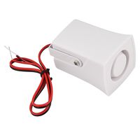 Tangxi 120DB High Decibel Siren,DC12V Mini Wired Siren Horn with Sturdy Bracket for Wireless Home Security Alarm System